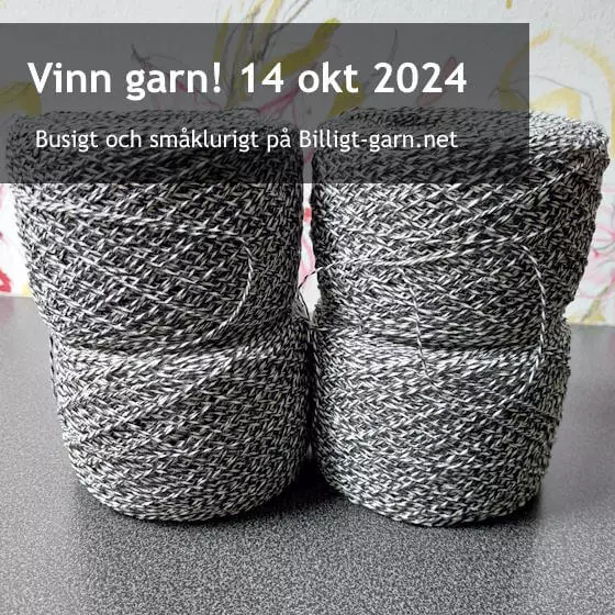 Vinn svartvitt bomullsgarn i oktobertävlingen 2024